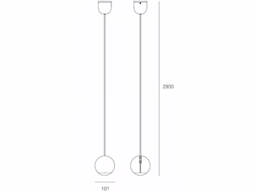 BO-LA 6575 - LED dimmable ABS pendant lamp by Milan Iluminación - view 3